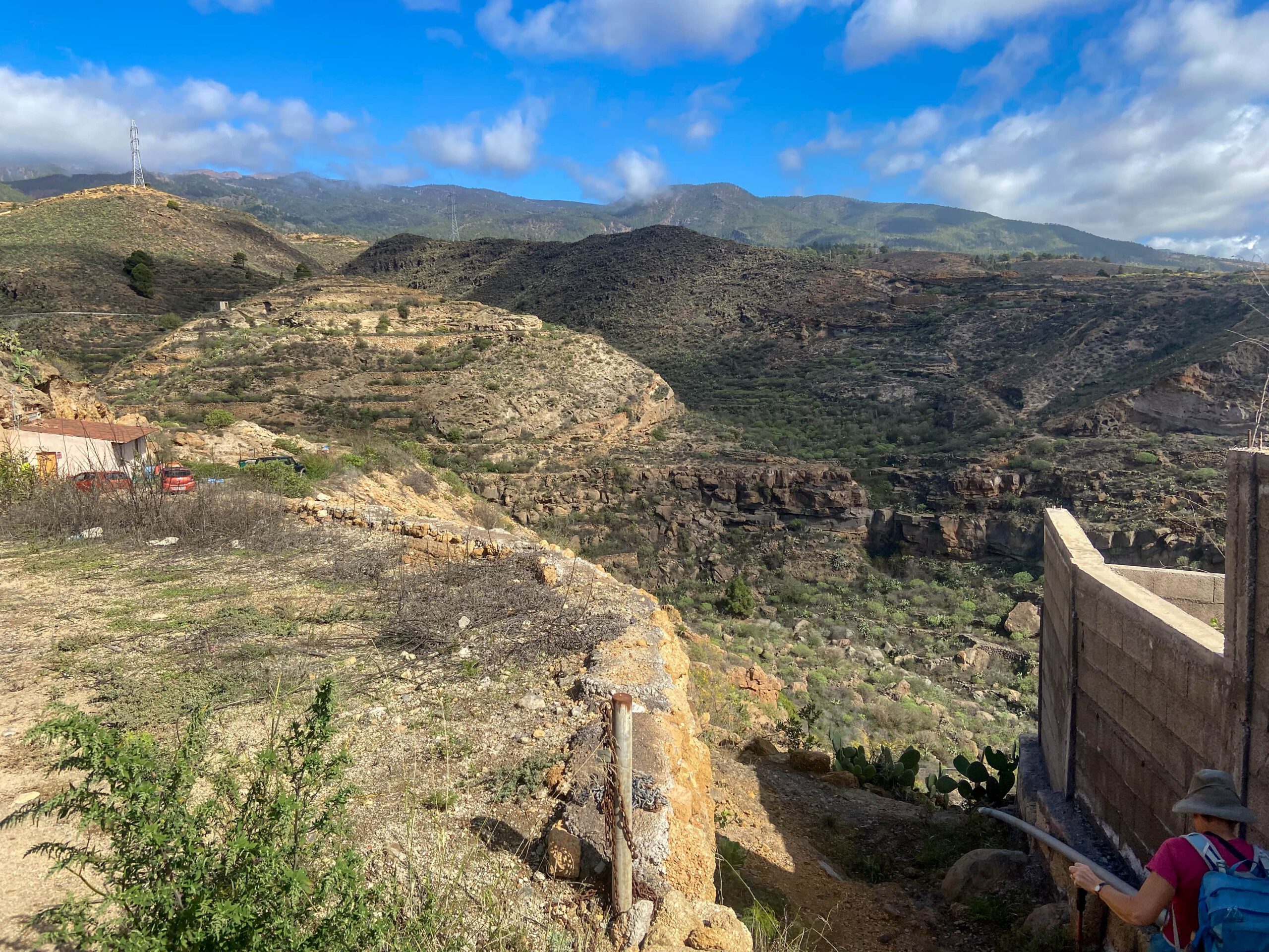 Wanderweg in einen Barranco