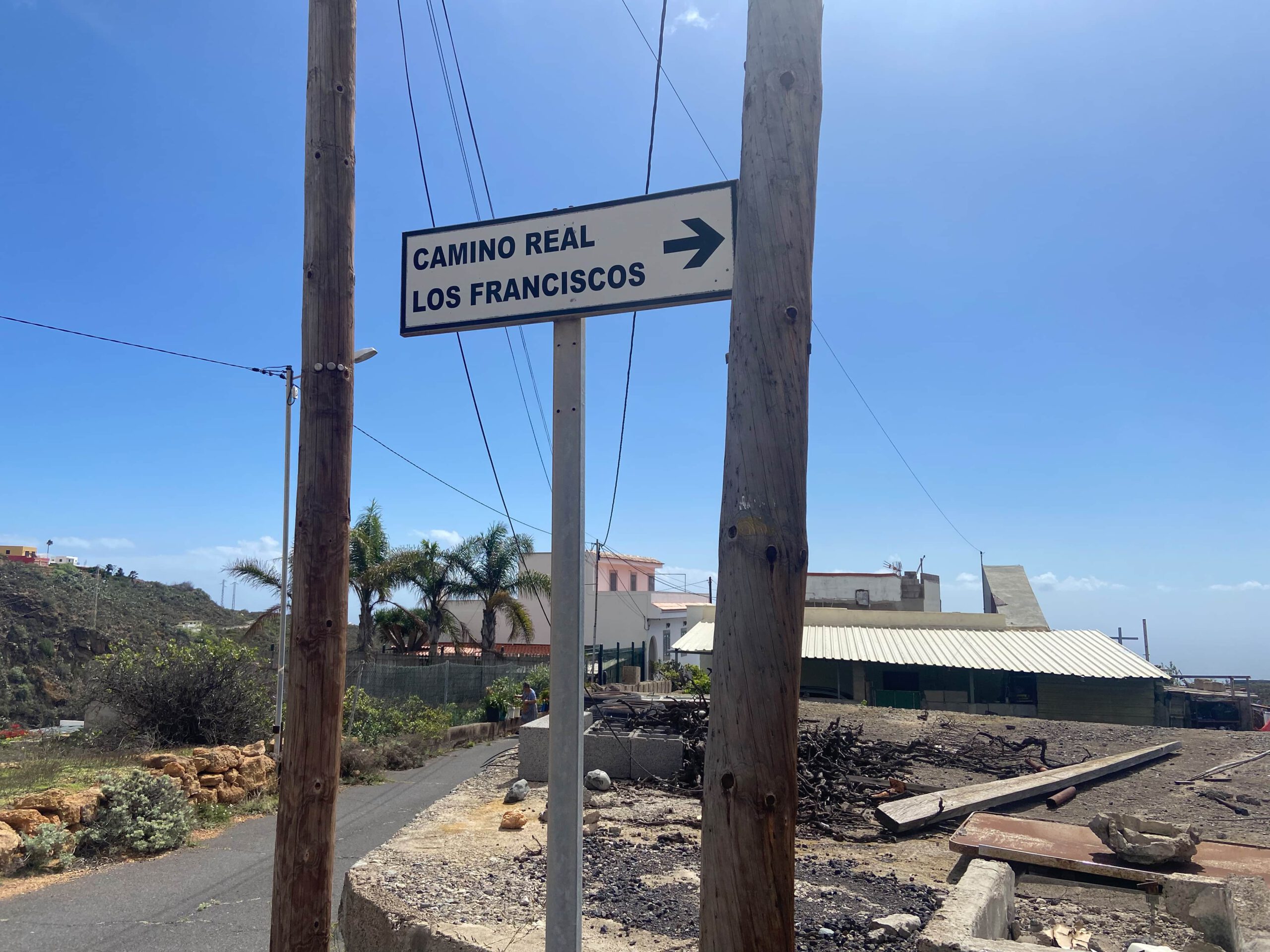 Ausschilderung Camino Real del Sur - hier: Los Franciscos