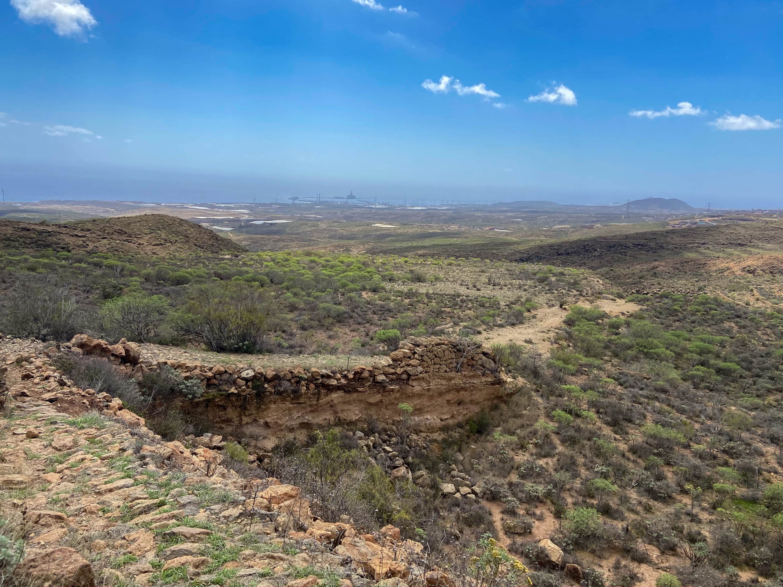 Camino Real del Sur mit Blick auf die Küste