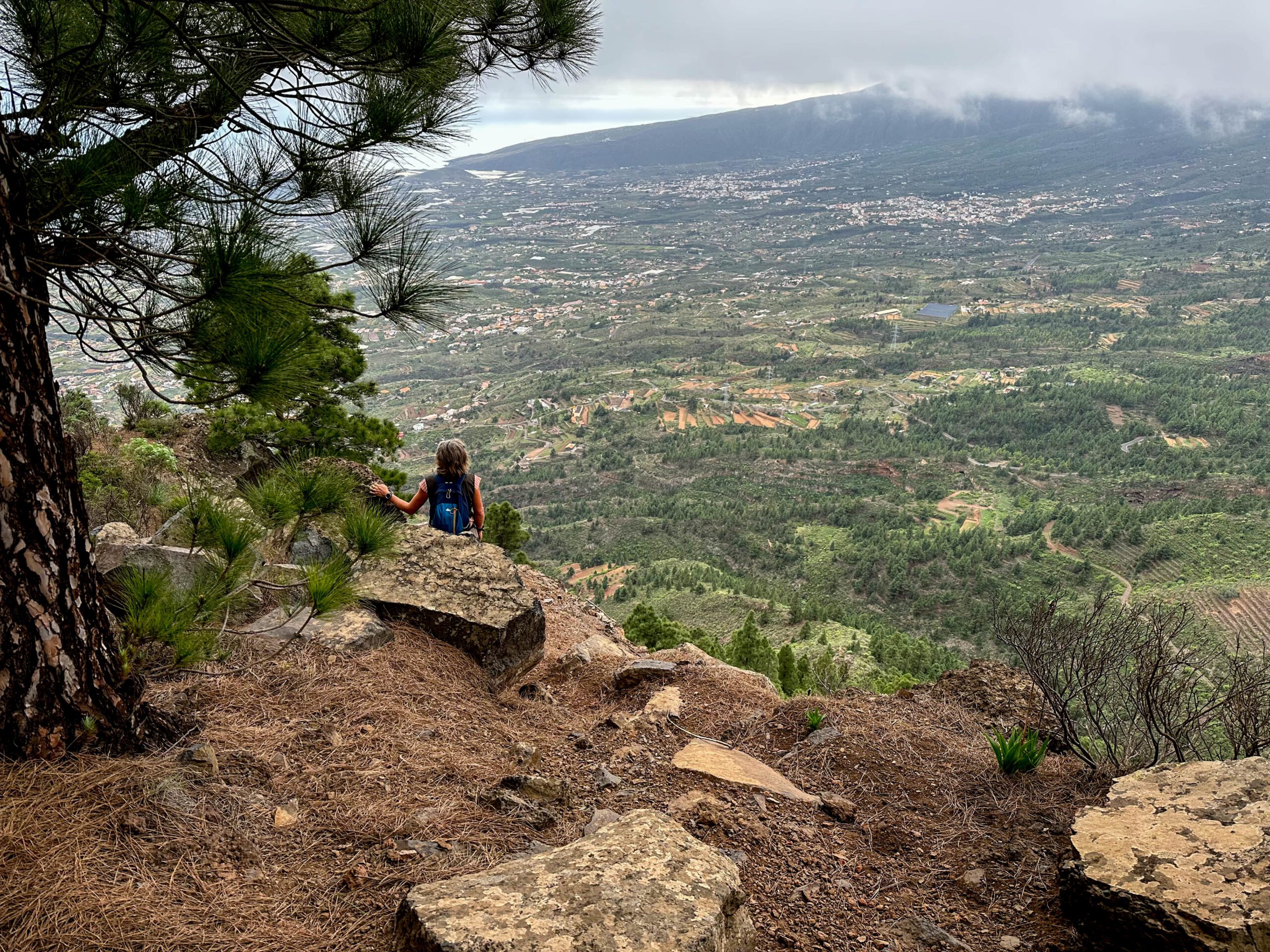 Blick auf die Ostküste von Teneriffa und Araya