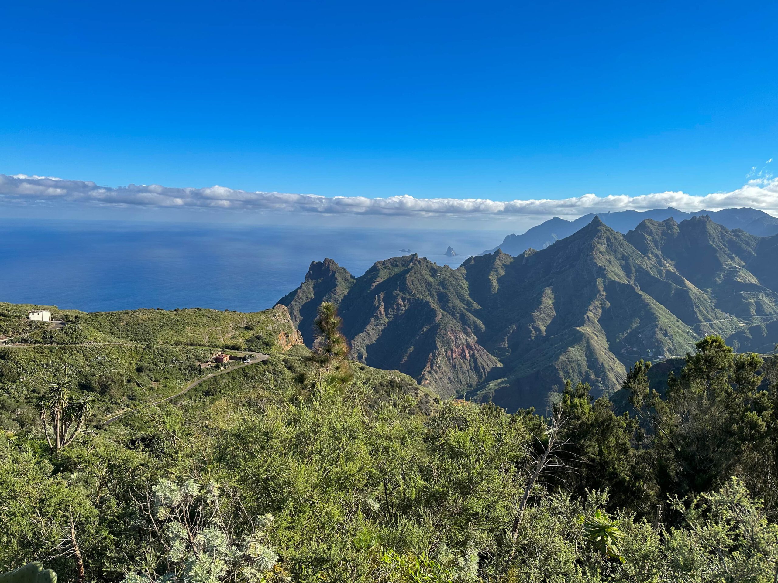 Blick auf die Höhen des Anaga Gebirges Westseite