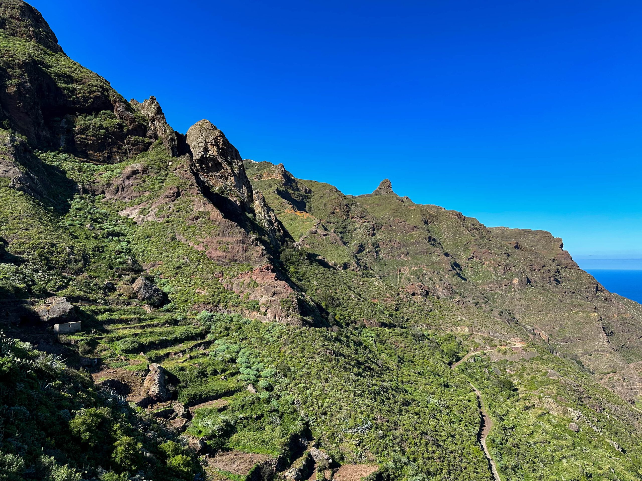 Blci von Afur hinauf zum Roque Taborno