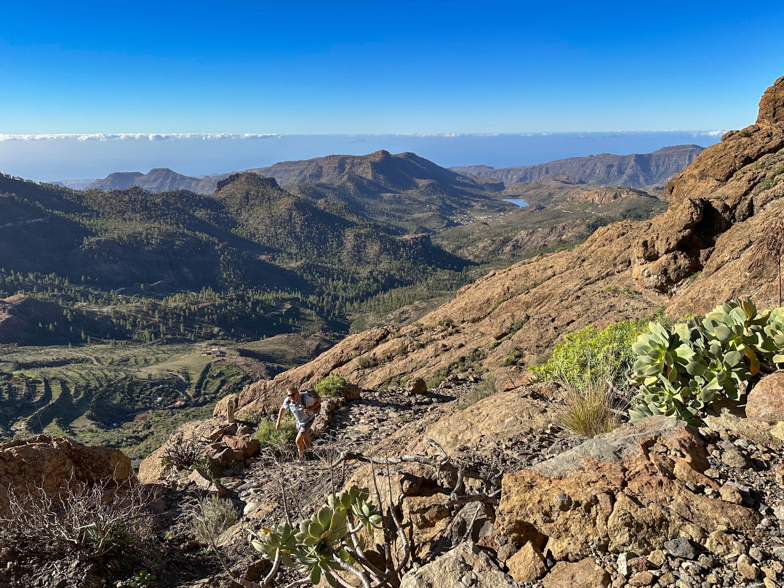 weiter Blick von der Cumbre über Gran Canaria