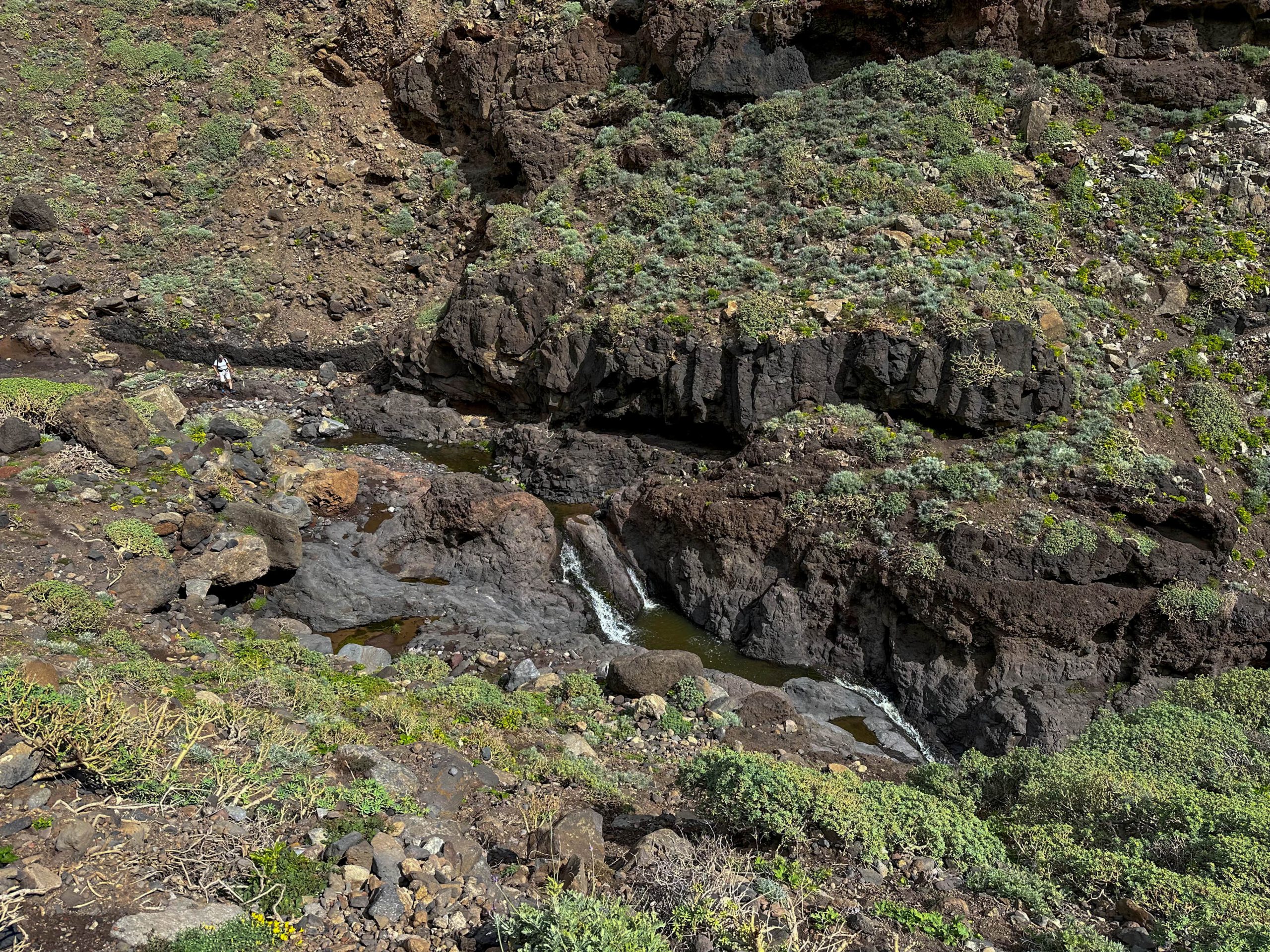 Wanderer im Barranco Anosma