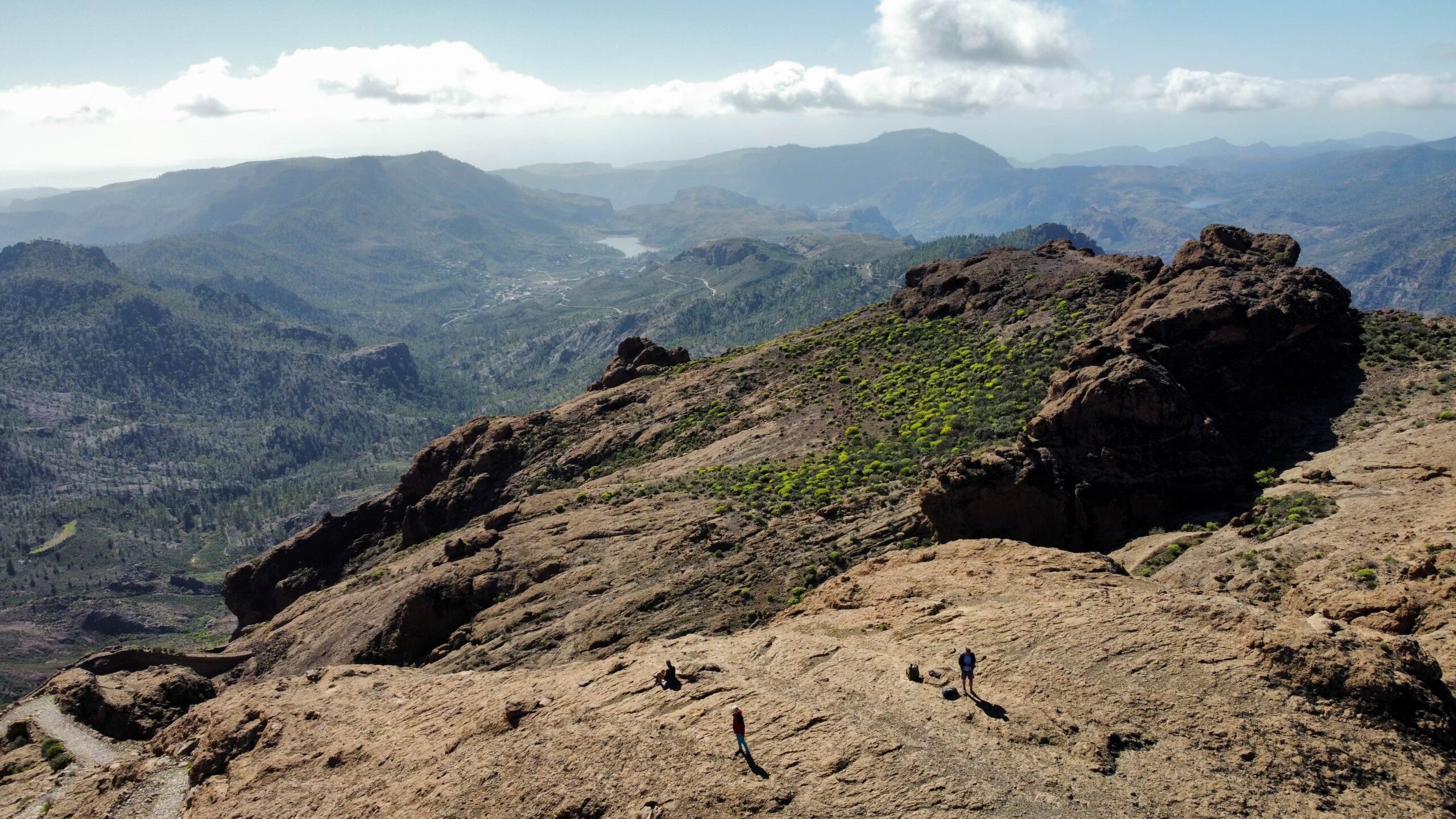 Blick von der Hochebene auf die Höhenzüge um Cruz Grande