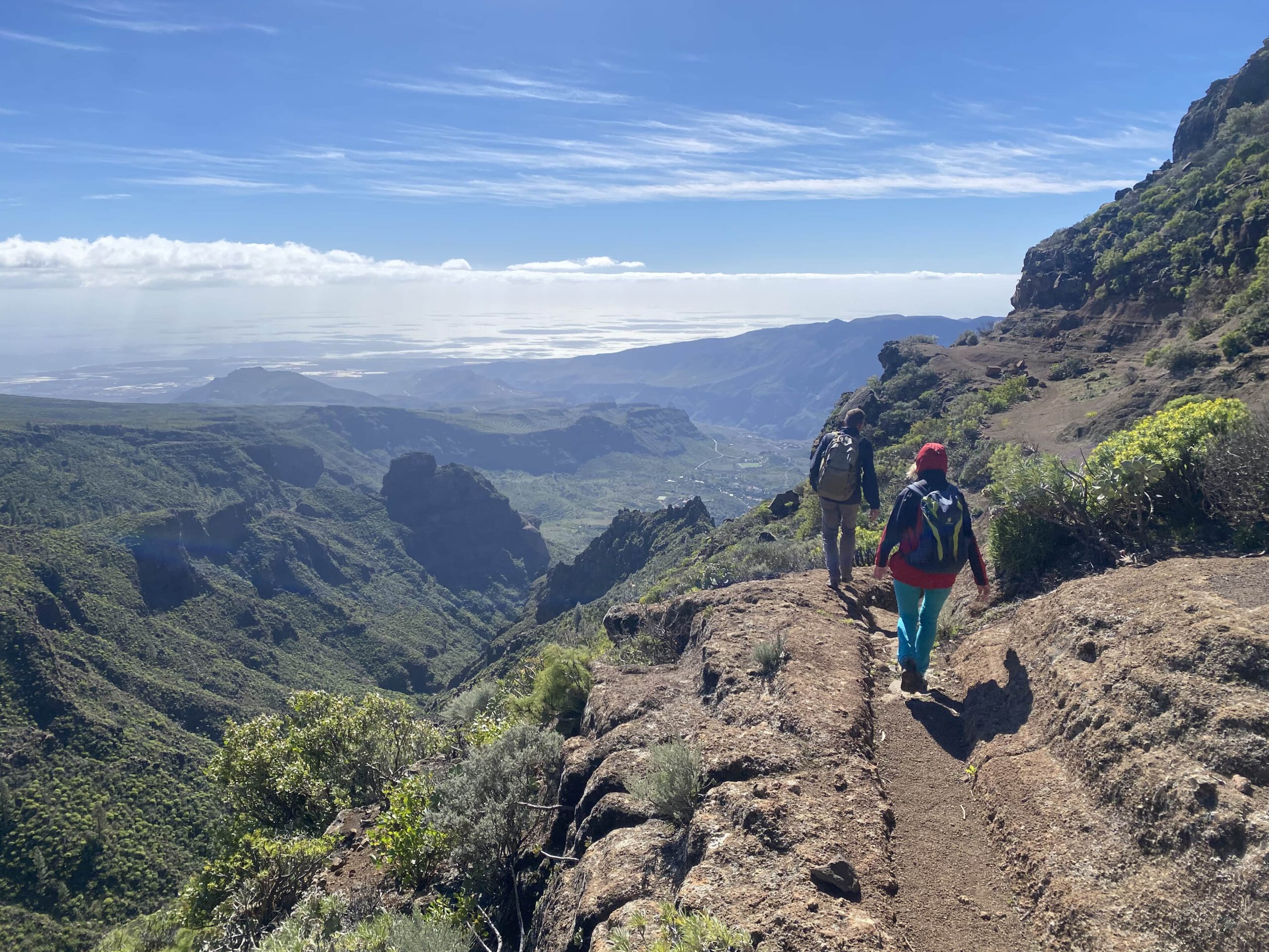 Wanderweg zwischen Temisas und Barranco de Las Vacas