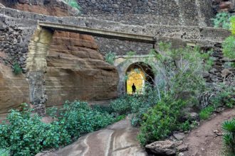 alte Wasserleitung im Barranco de Las Vacas