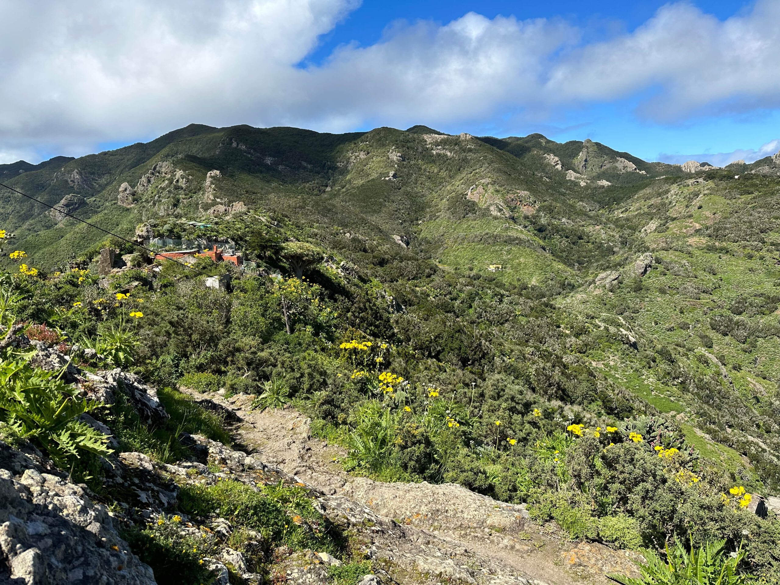 Blick vom Wanderweg hinunter nach Las Casillas