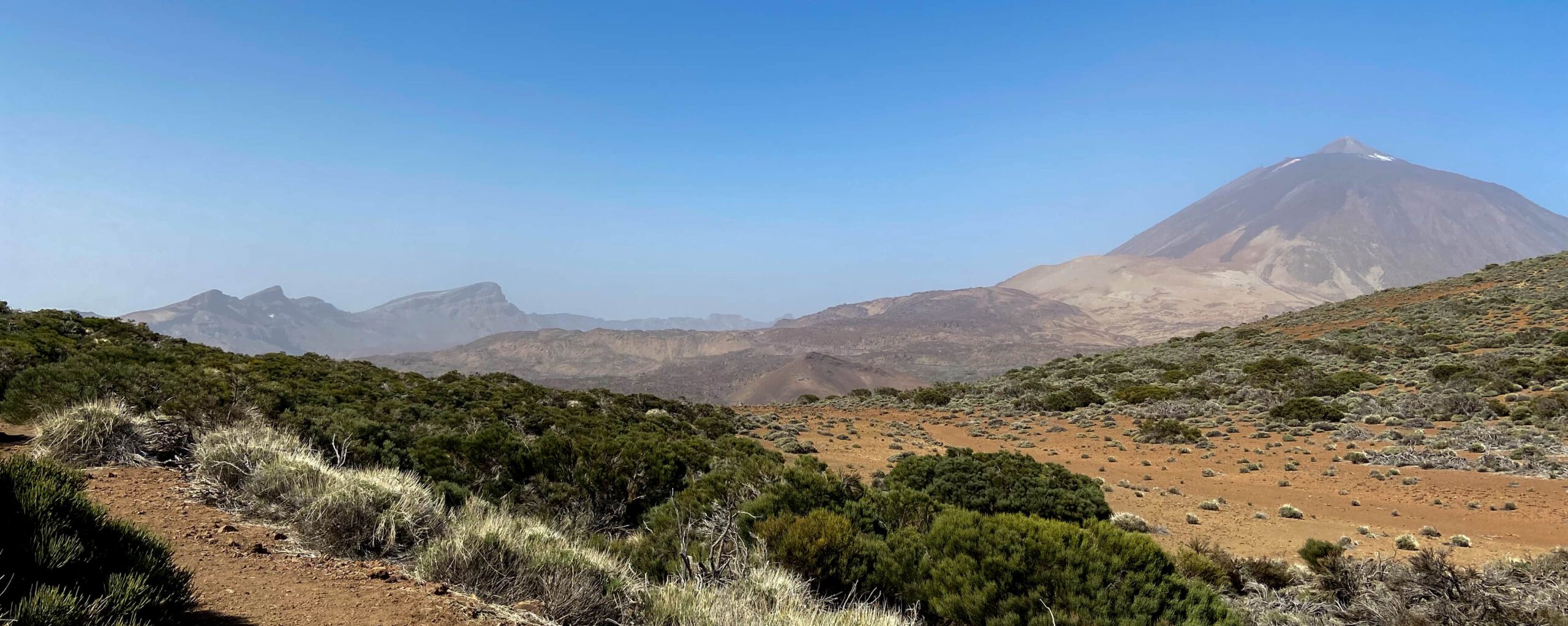 Blick vom Wanderweg auf den Teide