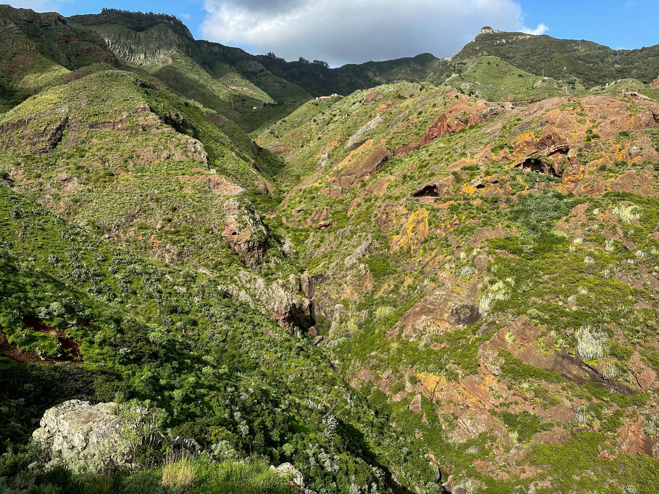 Blick vom Canal de Catalanes in den Barranco del Bufadero