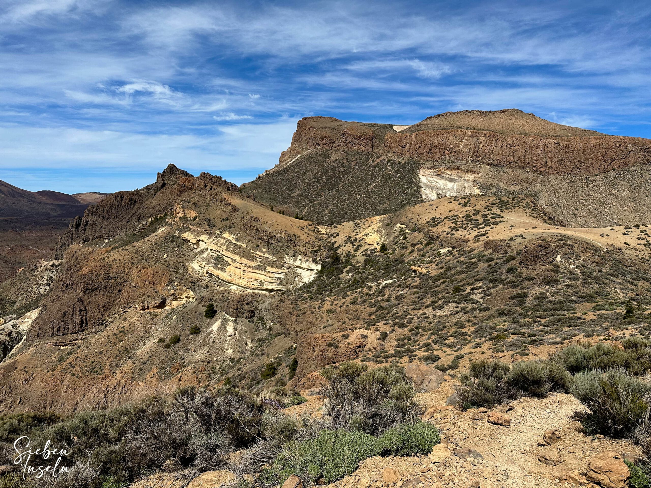 Wanderweg auf der Cresta de Las Cañadas Richtung Guajara S-31