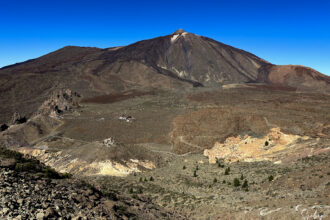 Blick über die Caldera de las Cañadas zum Teide