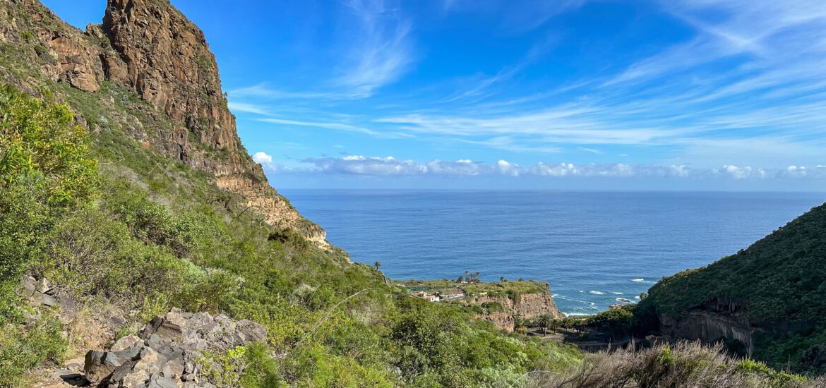 Blick vom Wanderweg Barranco de Ruiz