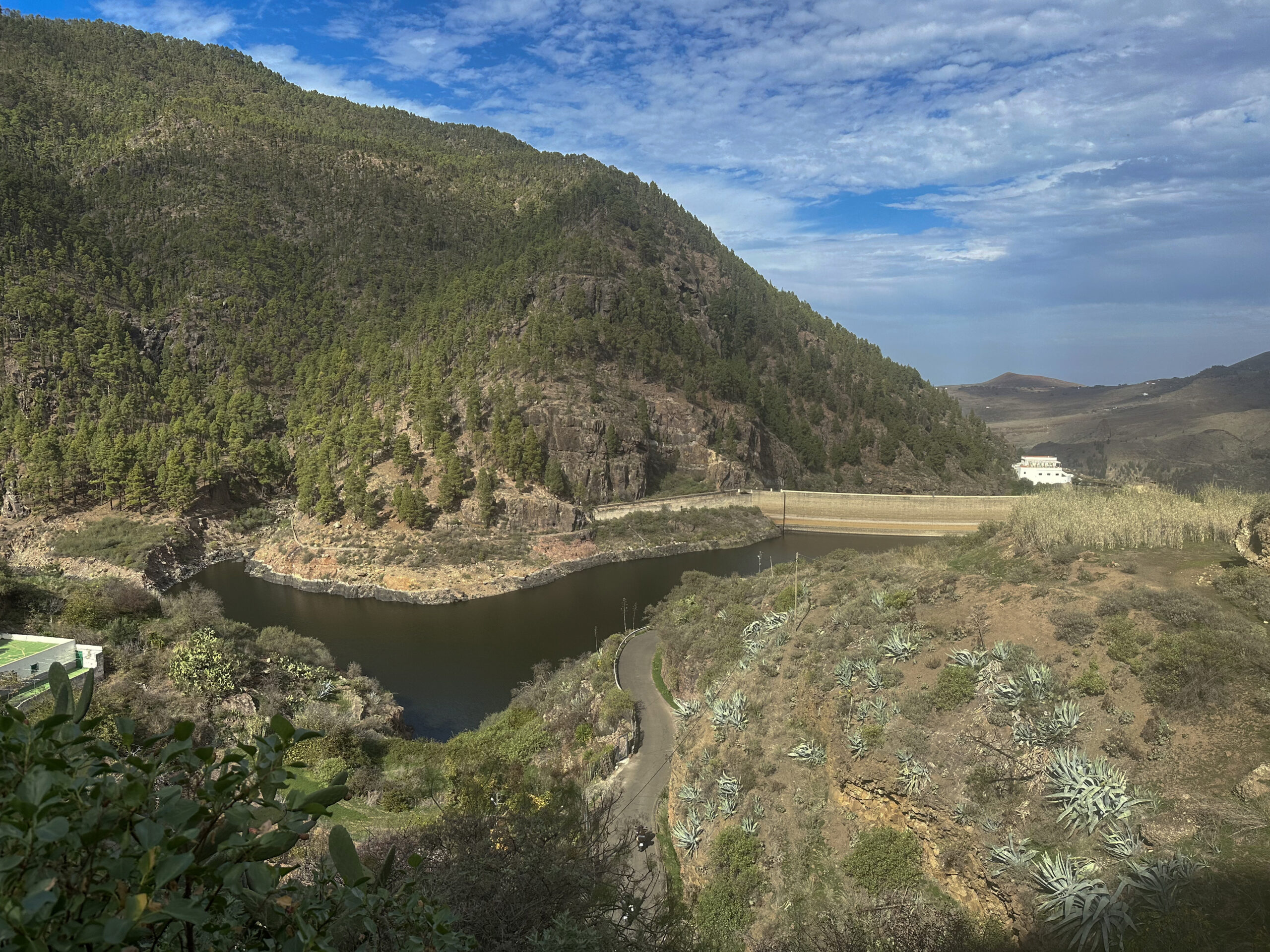 Blick auf Tamadaba und die Presa