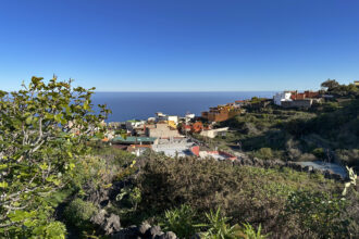Blick zurück auf San Juan del Reparo