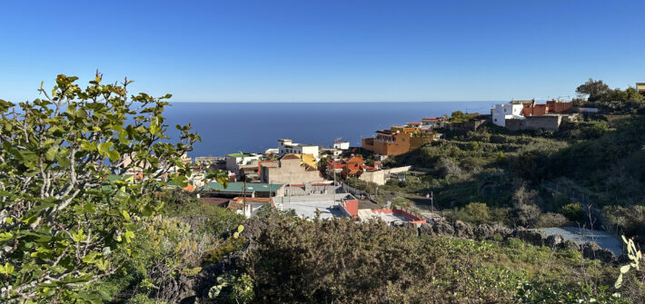 Blick zurück auf San Juan del Reparo