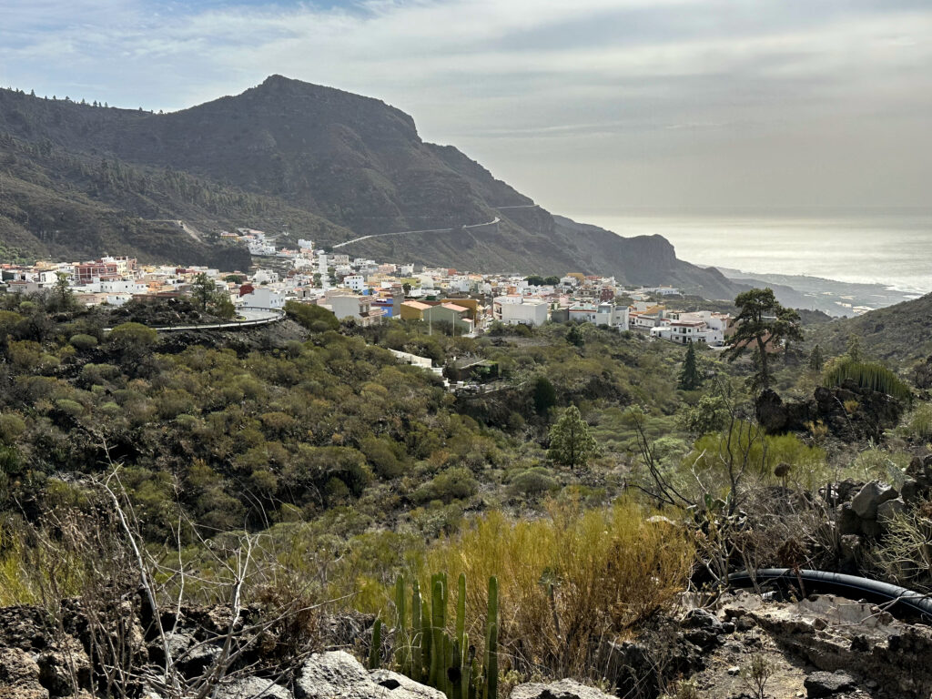 View from the Camino Real hiking trail back to Tamaimo