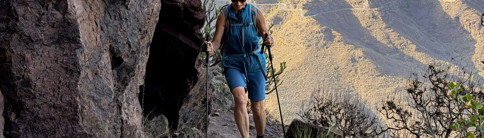 Aufstiegsweg oberhalb der Degollada de la Aldea