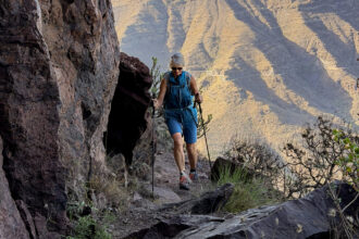 Aufstiegsweg oberhalb der Degollada de la Aldea