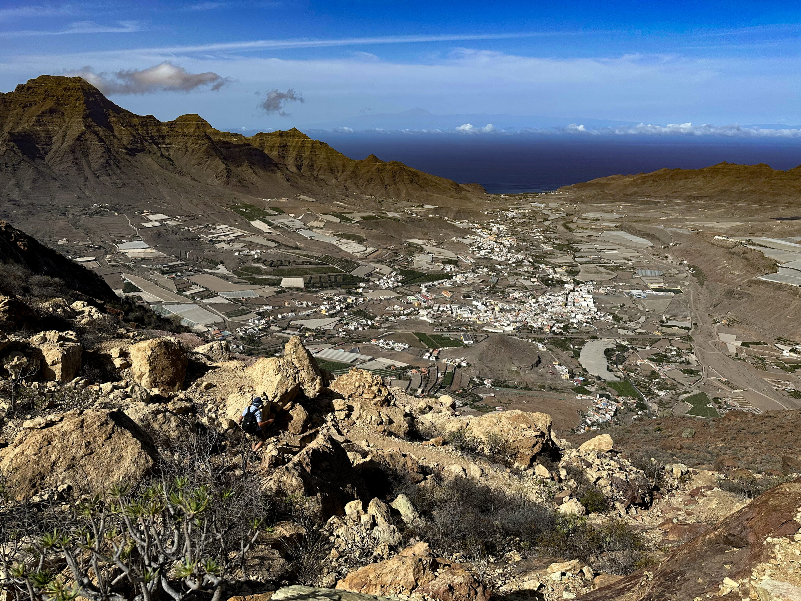 View from above of Aldea de San Nicolás