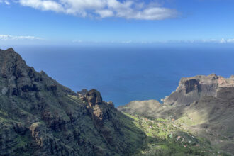 Blick vom Mirador hinunter nach Taguluche