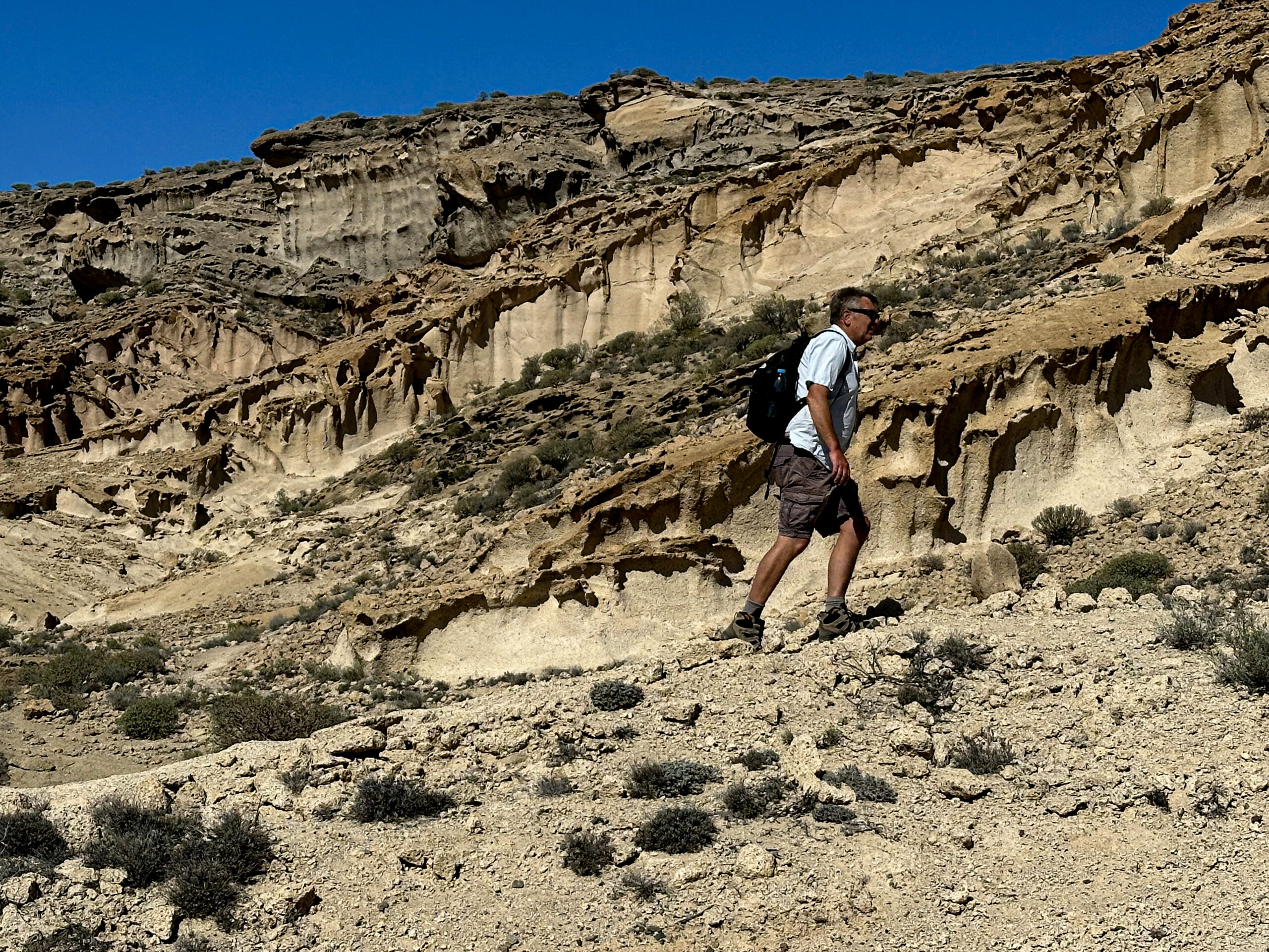Wanderer im Barranco de las Monjas